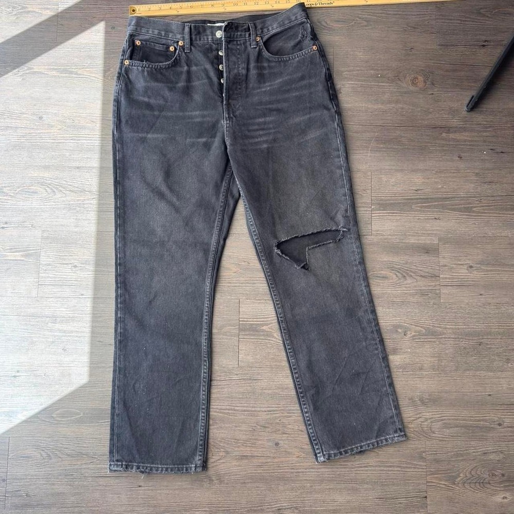 TOPSHOP "Dad" Black Jeans